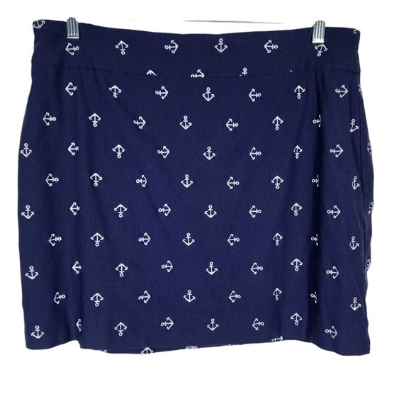 CHARTER CLUB EMBROIDERED ANKERS PULL-ON SKORT - Picture 2 of 5